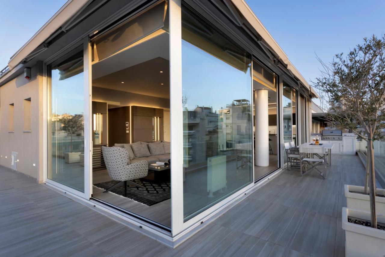 Ueber Lux 2 Bedroom New Penthouse With Acropolis View เอเธนส์ ภายนอก รูปภาพ